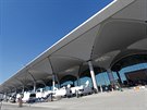 Nov otevený terminál letit v Istanbulu. (29. íjna 2018)