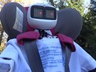 Robot Matylda stopuje z Jablonce do Pelhimova