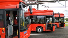 Elektrobus koda 29BB Solaris. V eských Budjovicích jsou tyto vozy v provozu...