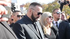 Jan Kočka starší na pohřbu svého syna, který zahynul při autonehodě. Jan Kočka...