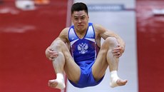 Rusky gymnasta Nikita Nagornyj na mistrovství svta v Kataru
