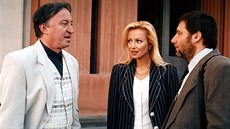 Jiří Lábus, Kateřina Brožová a Tomáš Töpfer v seriálu Život na zámku (1995)