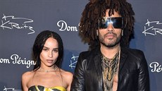 Zoë Kravitzová a její otec Lenny Kravitz (New York, 28. záí 2018)