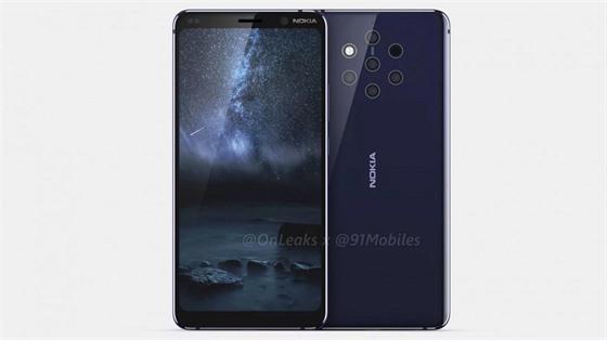 Nokia 9 bude první smartphone s pti objektivy na zádech.