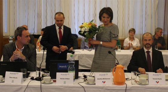 Novou starostkou Jeseníku se stala Zde�ka Bli��anová z vít�zného sdru�ení...