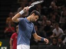 Nespokojený Novak Djokovi se chystá prásknout raketou ve finále turnaje v...