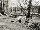 �idovsk� h�bitov na okraji Nov�ho Ji��na nacist� p�i K�i���lov� noci...