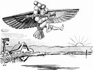 Vt Fuk na ilustraci A. Hermana v knize Z djin na vzduchoplavby od Vclava...