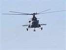 Slavnostn nstup vojk 22. zkladny vrtulnkovho letectva v Nmti nad...