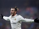 Gareth Bale se raduje z gólu, který vstelil Viktorii Plze. V zápase Ligy...
