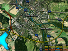 Obchvat Fr�dku-M�stku a p�ipojen� na R48 vyzna�en� na map�. Obchvat m��e...