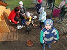 V netradiní mateské kole ve Svinov tráví dti as péí o zvíata i o...