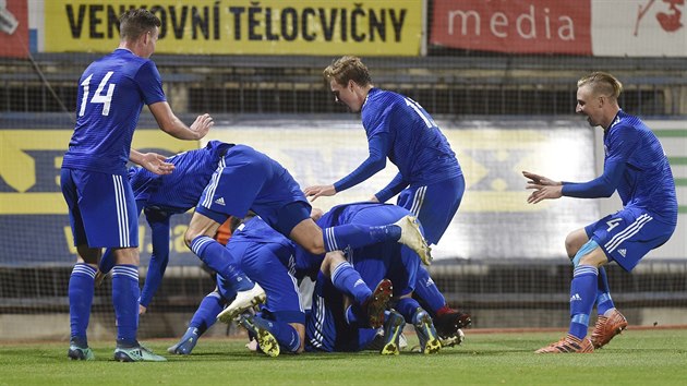 UEFA Youth League pro fotbalisty do 19 let: SK Sigma Olomouc - Maccabi Tel Aviv FC. Radost hr Olomouce z prvn branky.