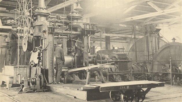 Dělníci ve Vítkovických železárnách