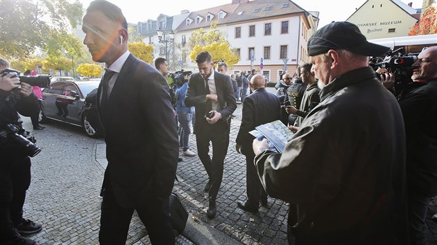 Fotbalist Realu Madrid pichzej do plzeskho hotelu Marriott.