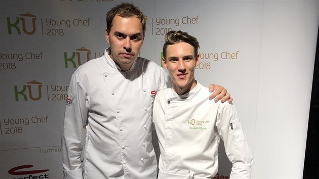 Dominik Chytka (vpravo) na soutěži Young Chef.