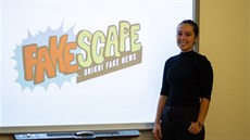 Julie Vinklová, vedoucí projektu Fakescape, kterou vymysleli studenti...