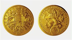 eská národní banka v lednu 2019 vydala stoticetikilovou zlatou minci, její...