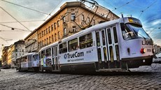 Celoplo�nou reklamu najdete i na star�ích tramvajích T3