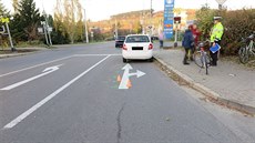 Nehoda se stala u nákupního st�ediska Lidl ve zlínské �ásti Podvesná.