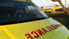 K nehod� u Kost�nic let�l vrtulník.