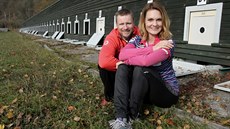 Matthew a Kateina Emmons na stelnici v Plzni-Lobzích.