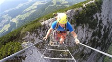 V rakouských alpách postavili ebík do nebe