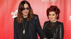 Ozzy Osbourne a jeho manželka Sharon (24. ledna 2014)