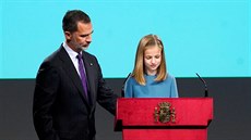 panlský král Felipe VI. a princezna Leonor (Madrid, 31. íjna 2018)