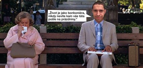 Na aféru kolem Babie mladího vznikají parodie. Na snímku je scéna z filmu...