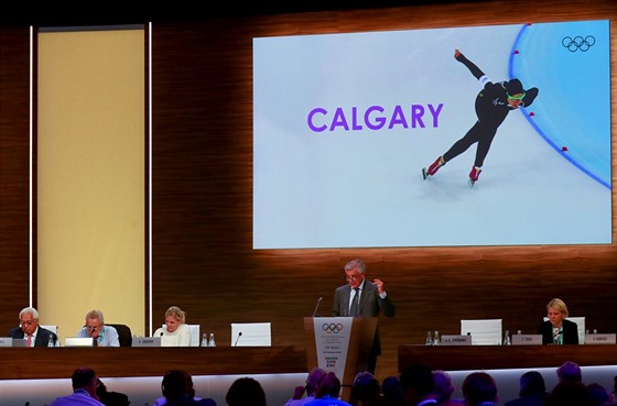 Juan Antonio Samaranch Jr. pedstavuje kandidaturu Calgary na olympiádu 2026,...