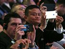 Zakladatel, majitel a pedseda správní rady Alibaby Jack Ma pi oslavách nového...
