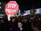 Demonstrace za demisi premiéra Andreje Babiše na Václavském náměstí v Praze....