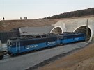 Nov� tunel u Plzn� otestoval vlak