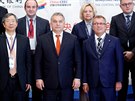 Maarský premiér Viktor Orbán na konferenci centrálních banké íny a zemí...