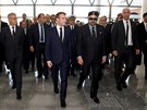 Francouzský prezident Emmanuel Macron s marockým králem Muhammadem IV bhem...