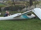 Nehoda sportovnho kluzku. Pilot nezvldl dolett na letit v Plasch na...