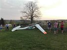 Nehoda sportovnho kluzku. Pilot nezvldl dolett na letit v Plasch na...