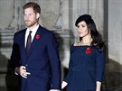 Princ Harry a vévodkyn Meghan (Londýn, 11. listopadu 2018)