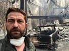 Gerard Butler přišel při požáru v Kalifornii o dům (12. listopadu 2018).
