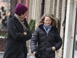 Jodie Fosterová a její partnerka Alexandra Hedisonová New York 2015