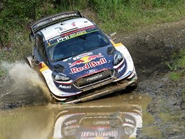 Sbastien Ogier na trati Australsk rallye