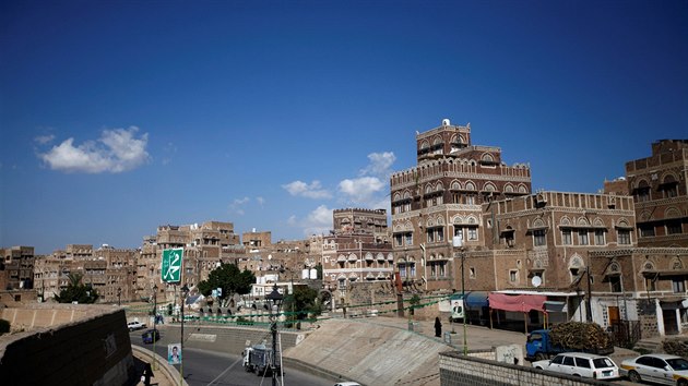 Město San'á v Jemenu (19. listopadu 2018)