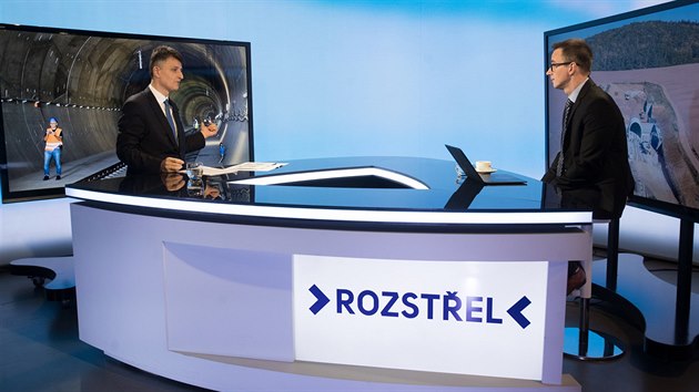 Generální ředitel SŽDC Jiří Svoboda v diskusním pořadu Rozstřel. (14. listopadu 2018)