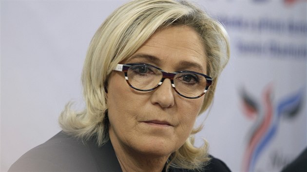 Marine Le Penov na konferenci pedstavitel spznnch vchodoevropskch nacionalist.