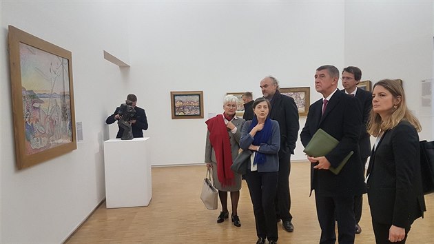 Premir Andrej Babi na nvtv v  paskm multikulturnm Centre Pompidou. (12.11.2018)