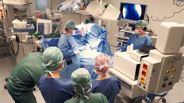 Unikátní zákrok provedli plastičtí chirurgové z Fakultní nemocnice v Olomouci. Devítiletou dívenku operovali jako první v Česku šetrně pomocí endoskopu. (podzim 2018)