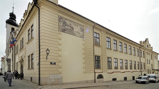 Telsk poboka Muzea Vysoiny se musela pesthovat. Azyl nala v budov univerzitnho centra (na snmku).
