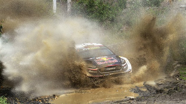 Sbastien Ogier na trati Australsk rallye