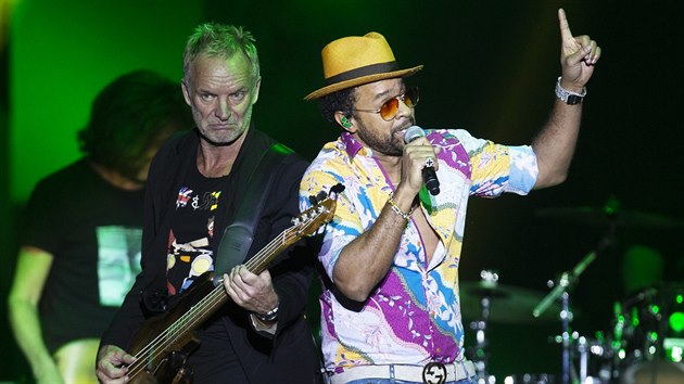 Sting a Shaggy na spolenm koncertu v praskm Foru Karln 16. listopadu 2018